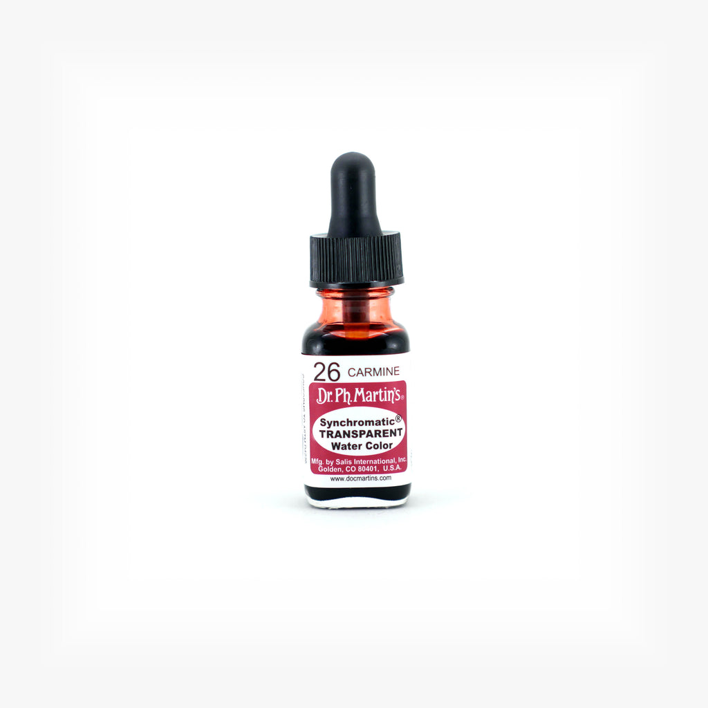Dr. Ph. Martin's Synchromatic Transparent Water Color, 0.5 oz, Carmine (26)