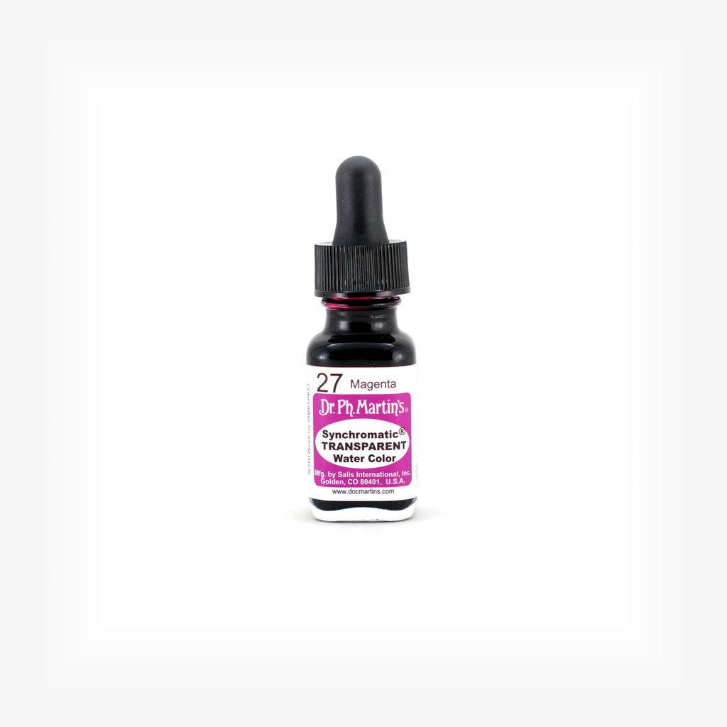Dr. Ph. Martin's Synchromatic Transparent Water Color, 0.5 oz, Magenta (27)