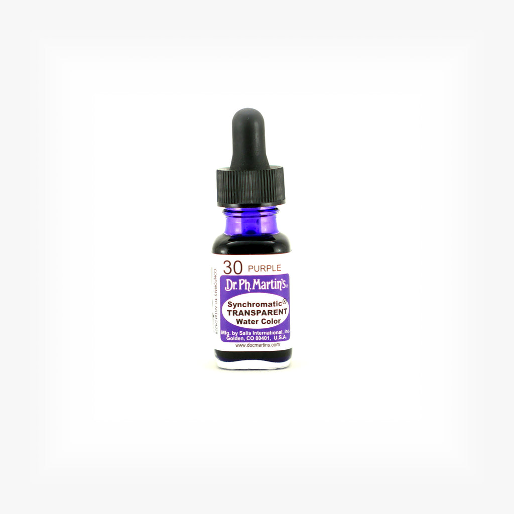 Dr. Ph. Martin's Synchromatic Transparent Water Color, 0.5 oz, Purple (30)