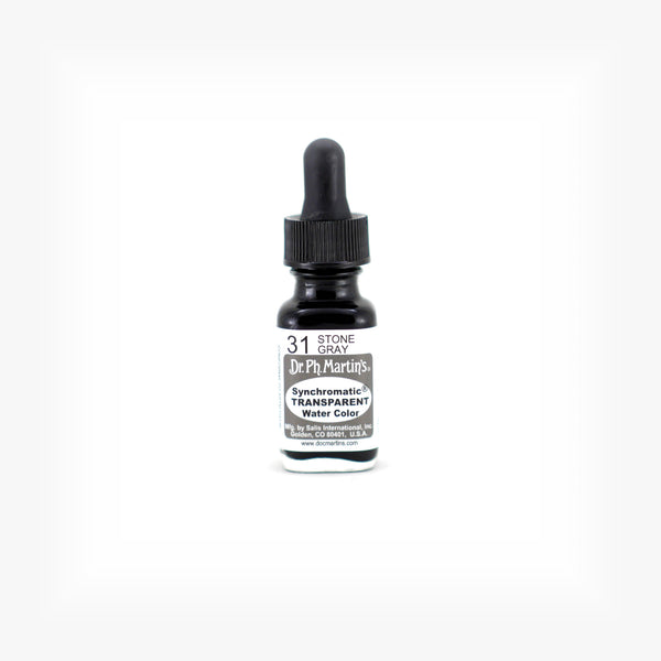 Synchromatic Transparent Water Color, 0.5 oz, Stone Gray (31