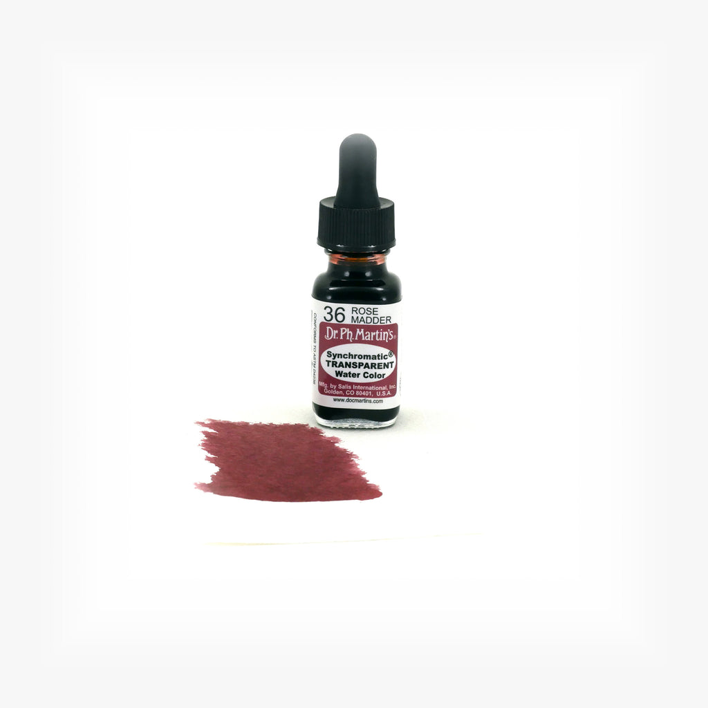 Dr. Ph. Martin's Synchromatic Transparent Water Color, 0.5 oz, Rose Madder (36)