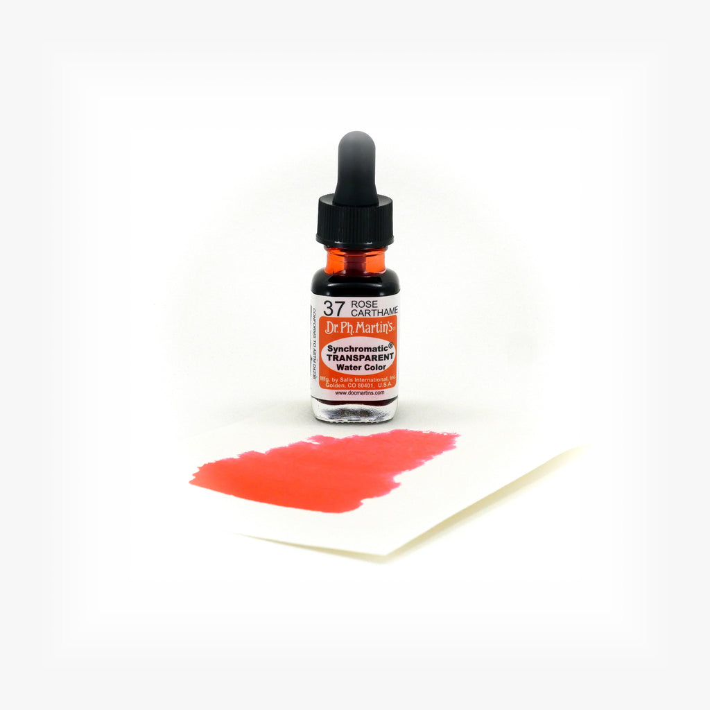 Dr. Ph. Martin's Synchromatic Transparent Water Color, 0.5 oz, Rose Carthame (37)
