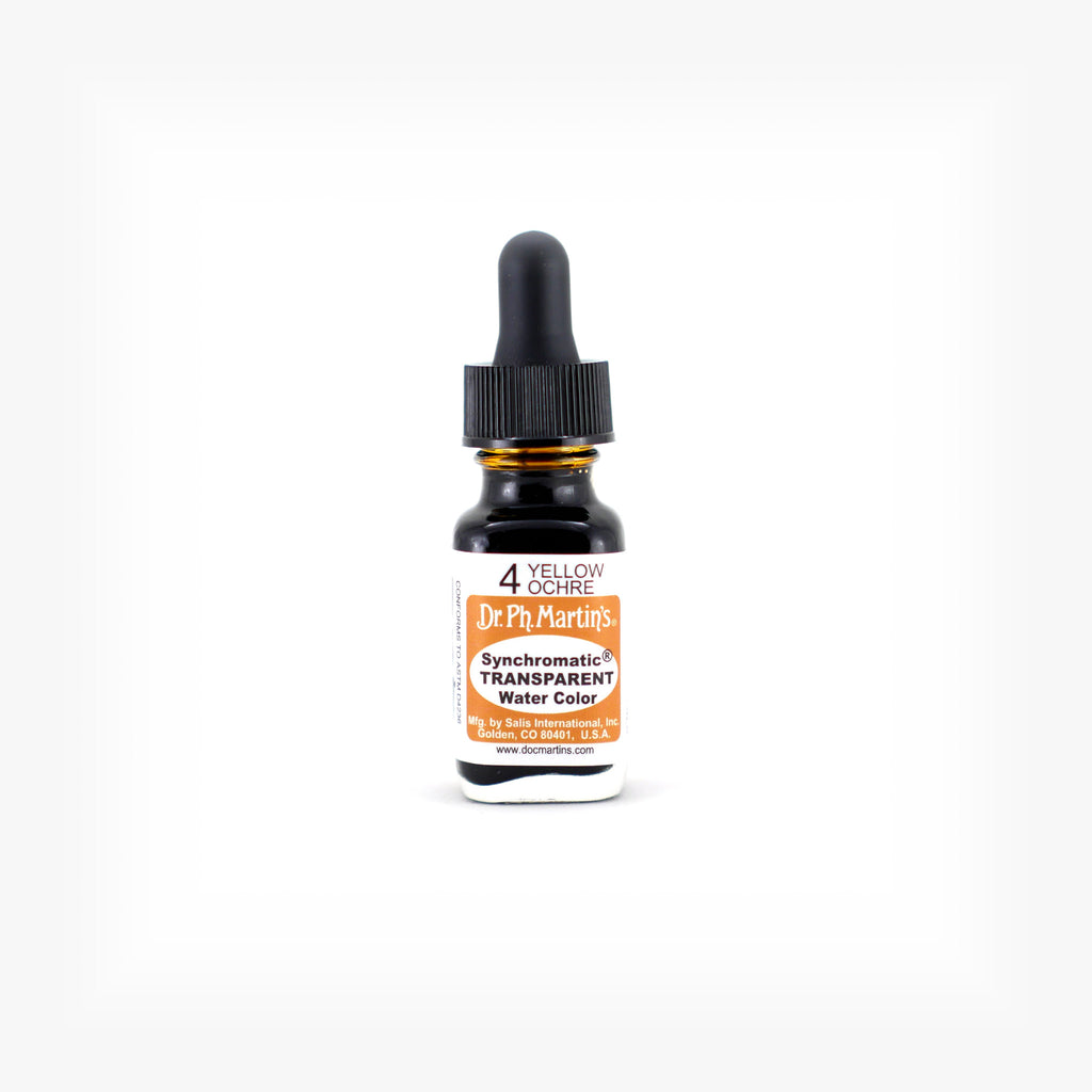 Dr. Ph. Martin's Synchromatic Transparent Water Color, 0.5 oz, Yellow Ochre (4)