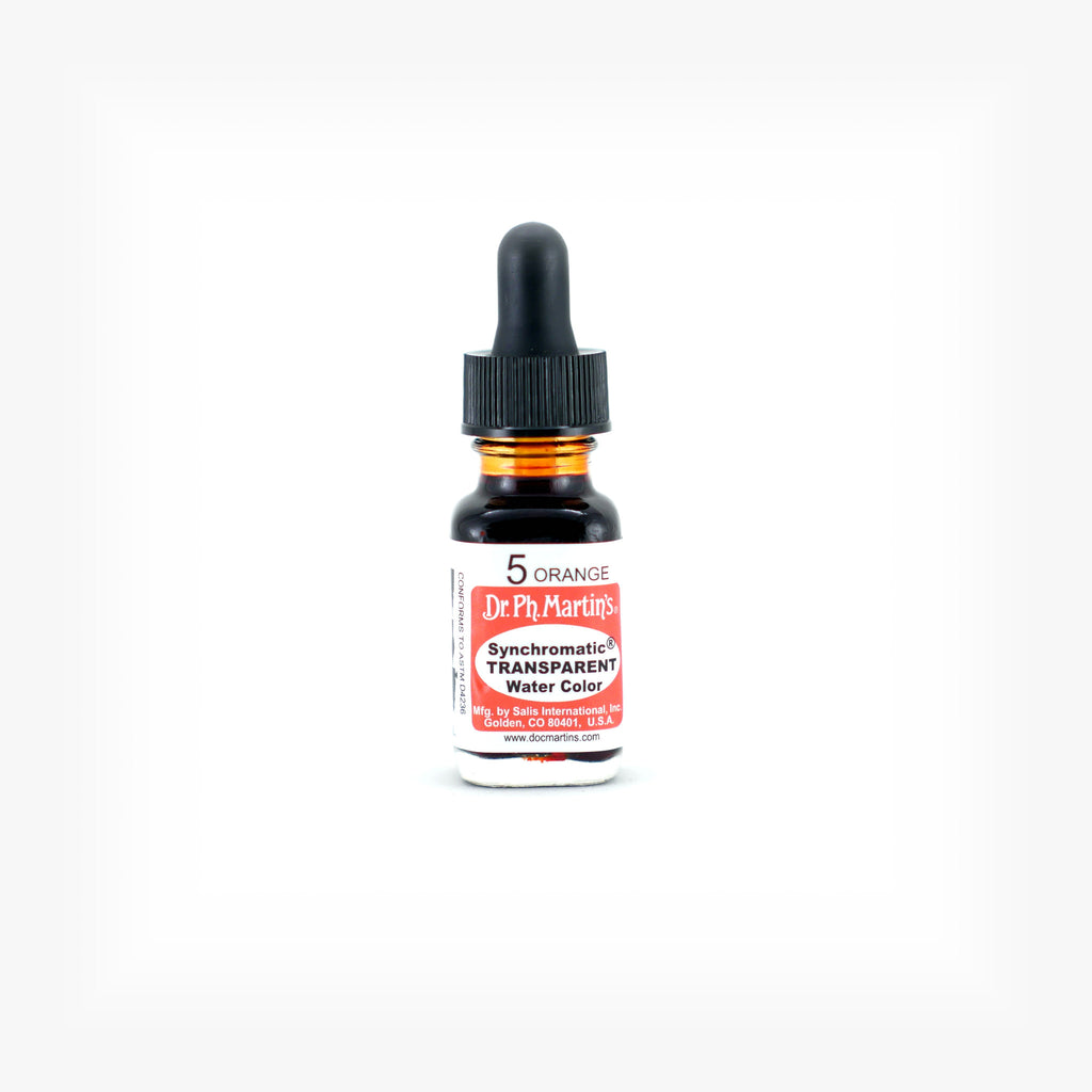 Dr. Ph. Martin's Synchromatic Transparent Water Color, 0.5 oz, Orange (5)