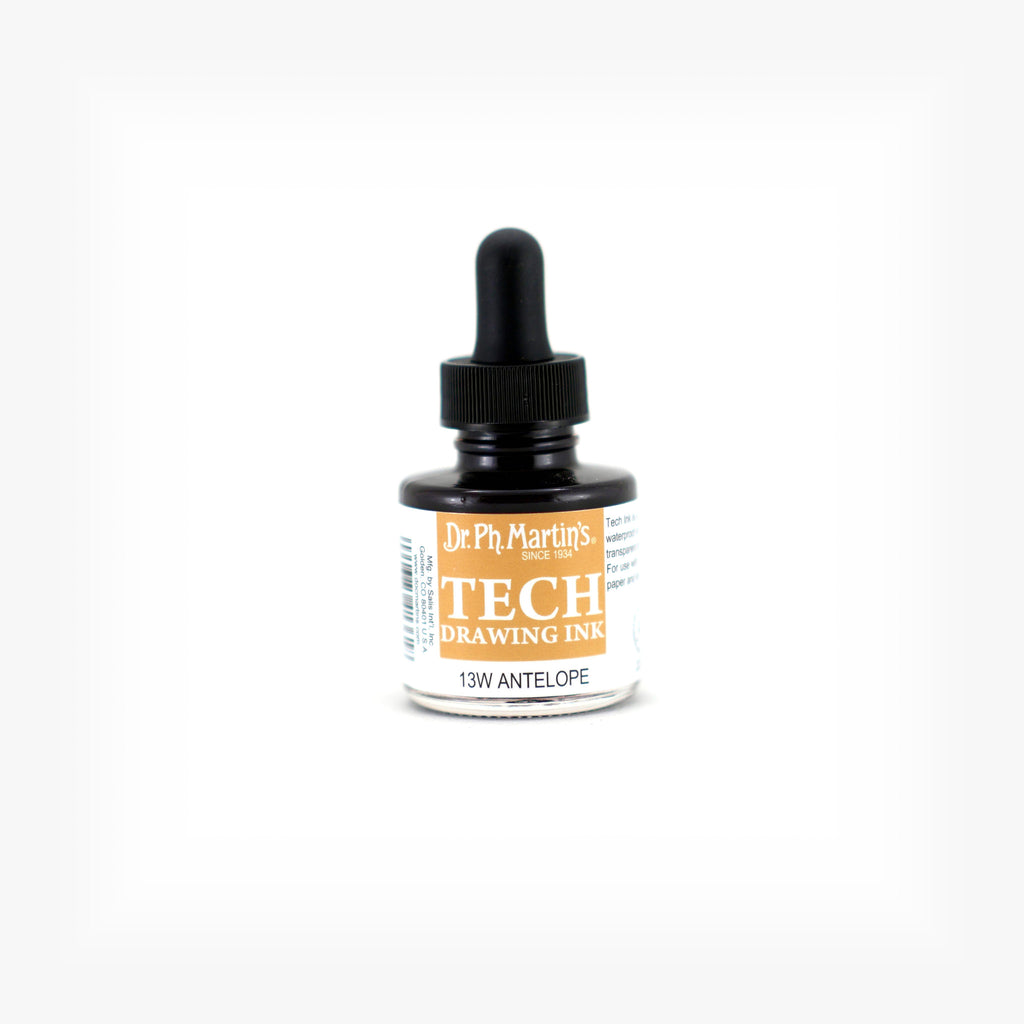 Dr. Ph. Martin's TECH Drawing Ink, 1.0 oz, Antelope (13W)