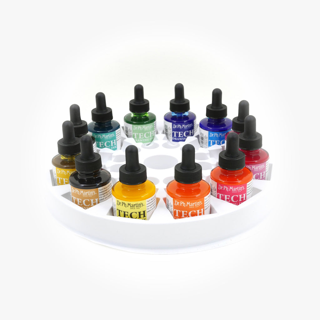 Dr. Ph. Martin's TECH Drawing Ink, 1.0 oz, Set of 12 (Set 1)