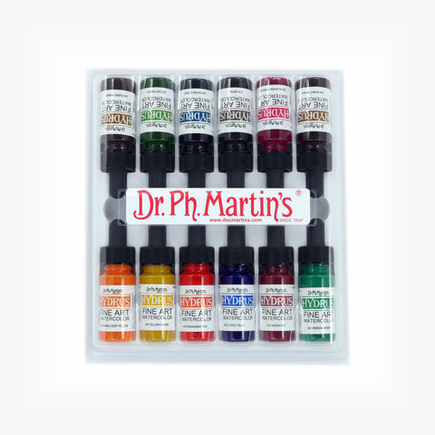Dr. Ph. Martin's Hydrus Fine Art Watercolor, 0.5 oz, Set of 12 (Set 2)