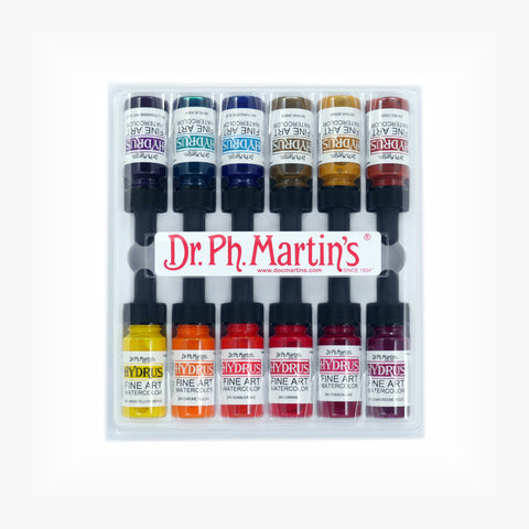 Dr. Ph. Martin's Hydrus Fine Art Watercolor, 0.5 oz, Set of 12 (Set 3)