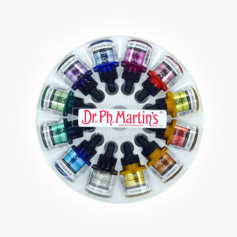 Dr. Ph. Martin's Bombay India Ink, 0.5 oz, Set of 12 (Set 2)