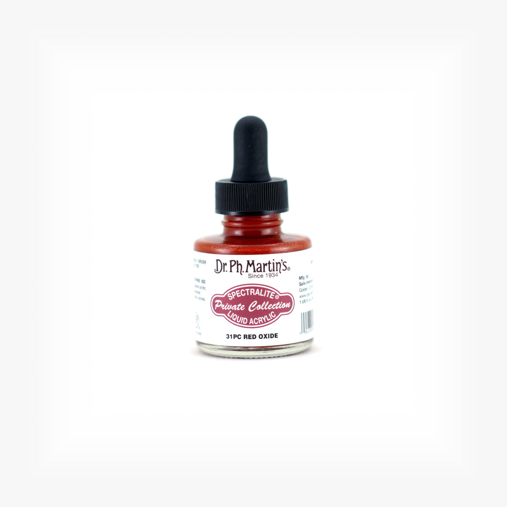 Dr. Ph. Martin's Spectralite Private Collection Liquid Acrylics, 1.0 oz, Red Oxide (31PC)