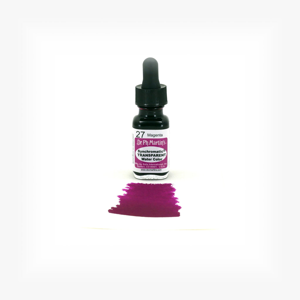 Dr. Ph. Martin's Synchromatic Transparent Water Color, 0.5 oz, Magenta (27)