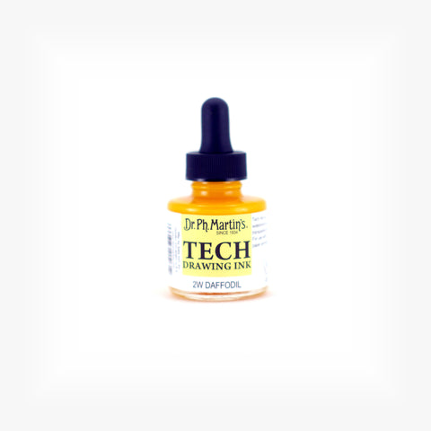 Dr. Ph. Martin's TECH Drawing Ink, 1.0 oz, Daffodil (2W)