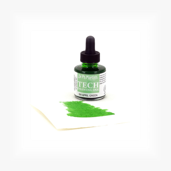 TECH Drawing Ink, 1.0 oz, April Green (9W) – Dr. Ph. Martin's® | Mfg ...
